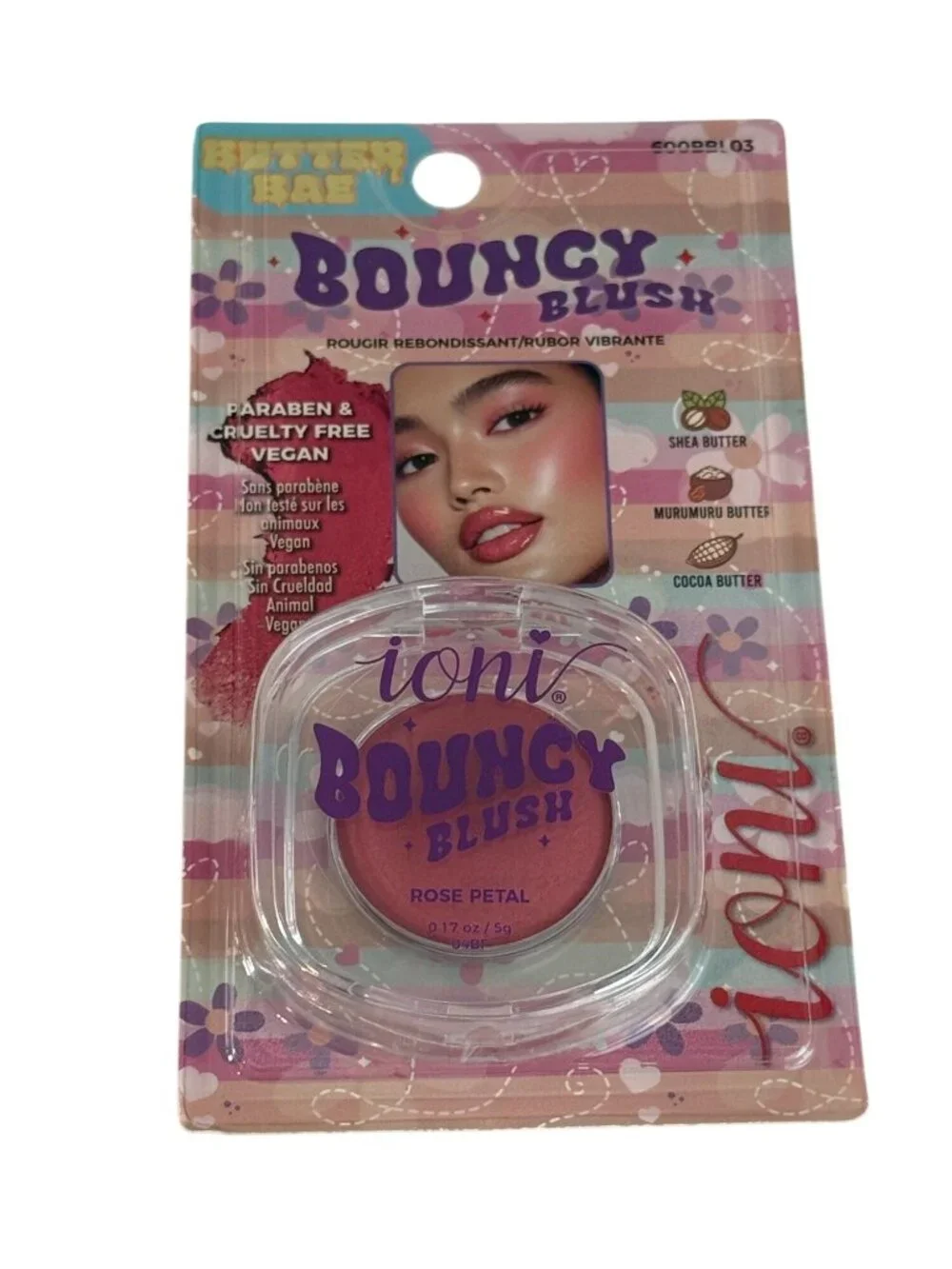 Ioni Butter Bae Bouncy Blush Rose Petal Cheek Lip Color New